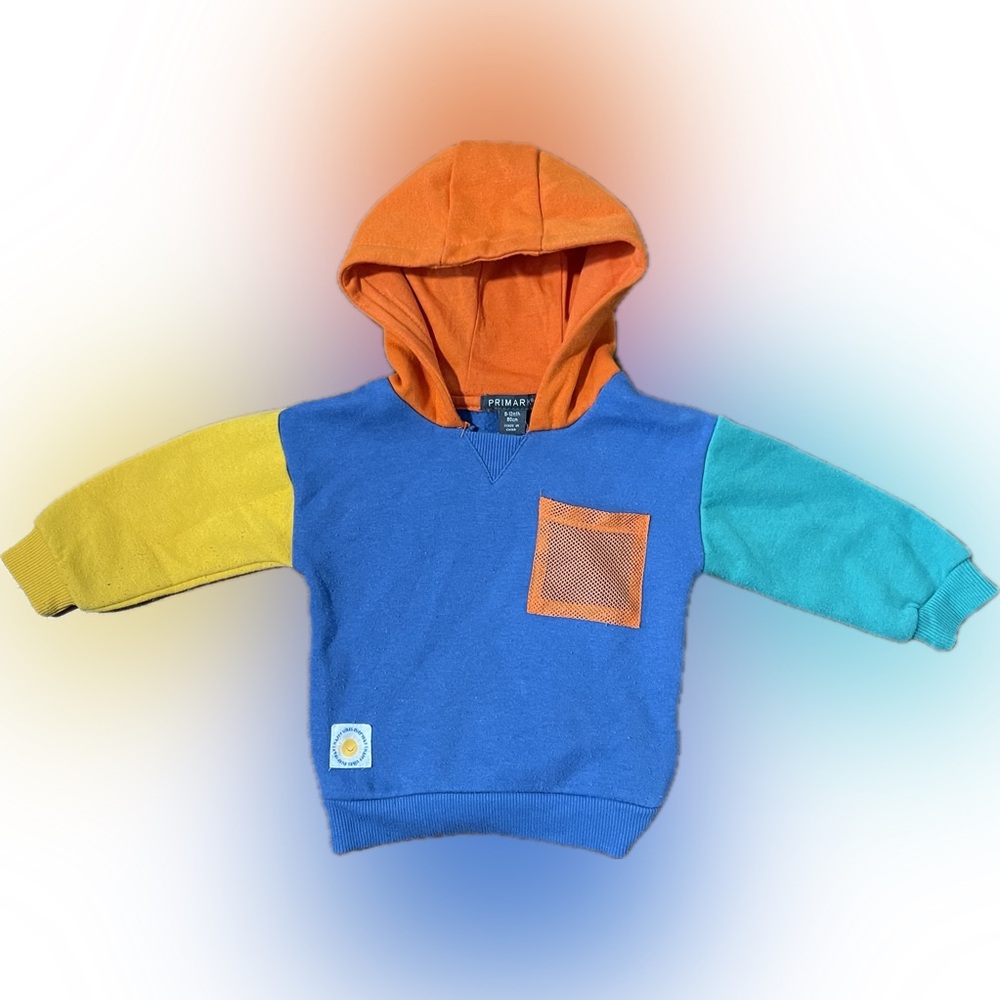 Cute Colorblock Hoodie for 9-12 Month Olds